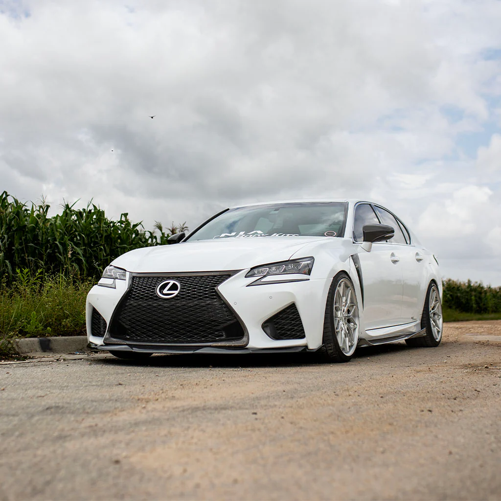 Lexus GS-F NIA Full lip Body Kit 5pcs (Front Splitter, Side Skirt Rockers, Rear apron spats) 2016-2020in ABS or Carbon Fiber - Image 17