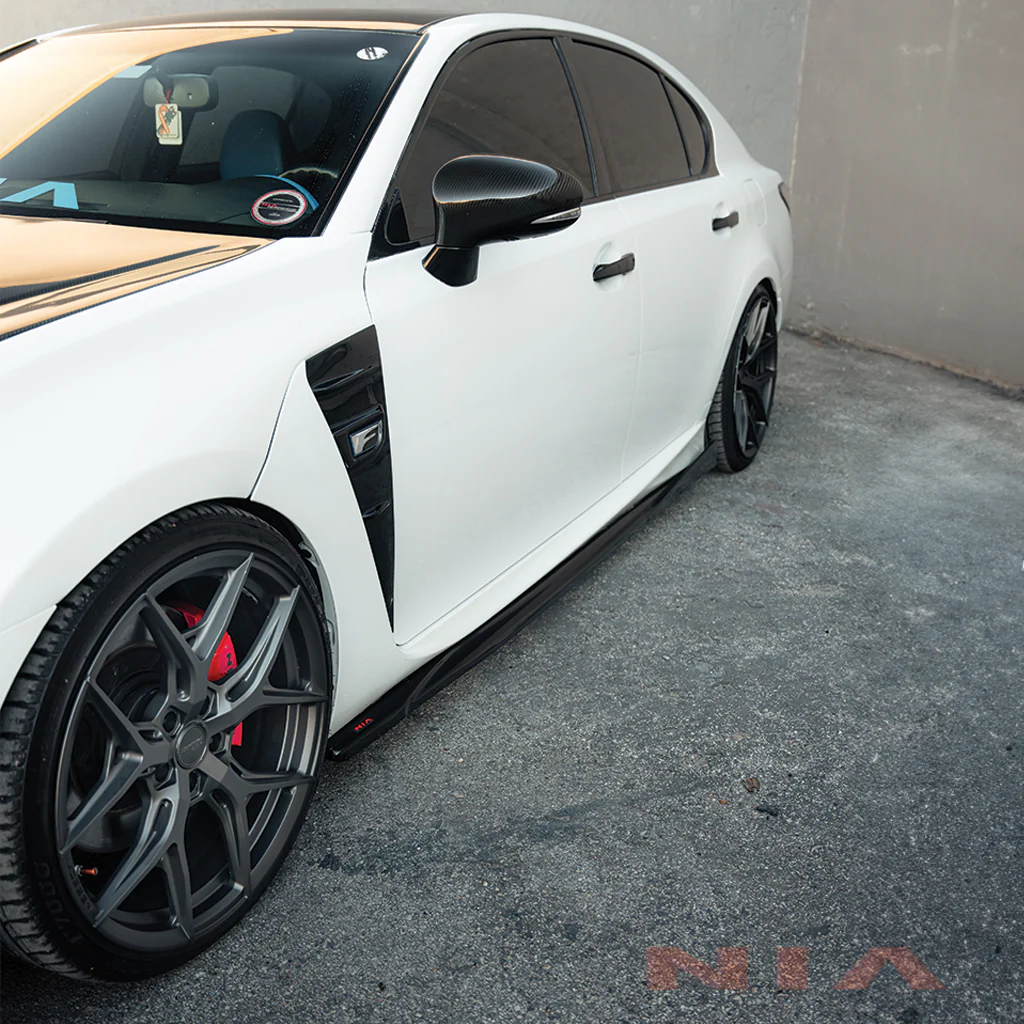 Lexus GS-F NIA Side Skirts 2016-2020 in ABS or Carbon Fiber - Image 14
