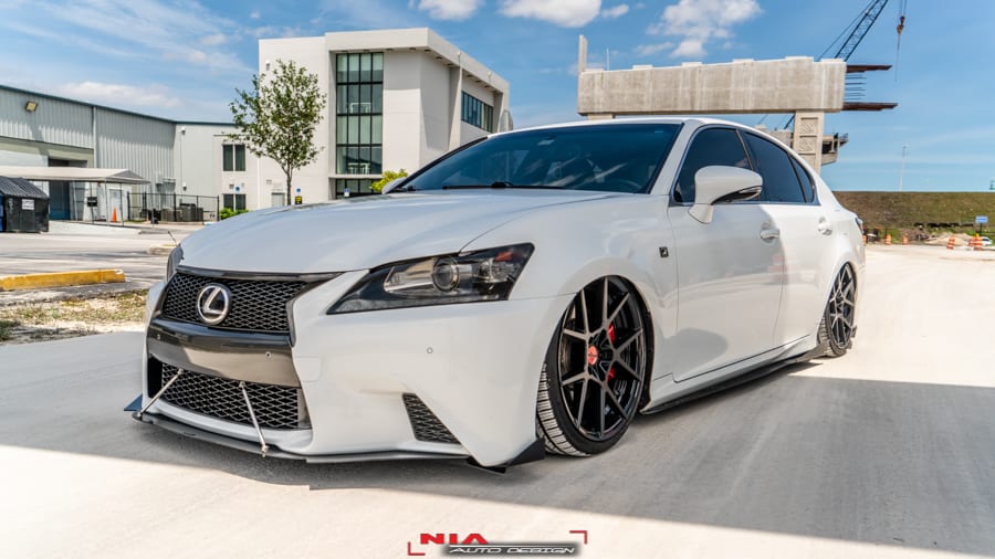 Lexus GS F-Sport NIA Sleek Front Splitter Lip 2013-2015 in ABS - Image 10