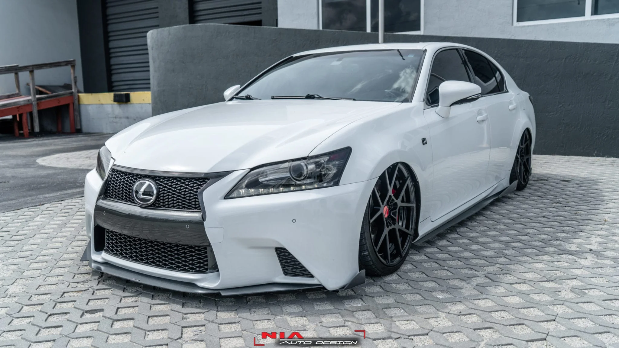 Lexus GS F-Sport NIA Sleek Front Splitter Lip 2013-2015 in ABS - Image 3