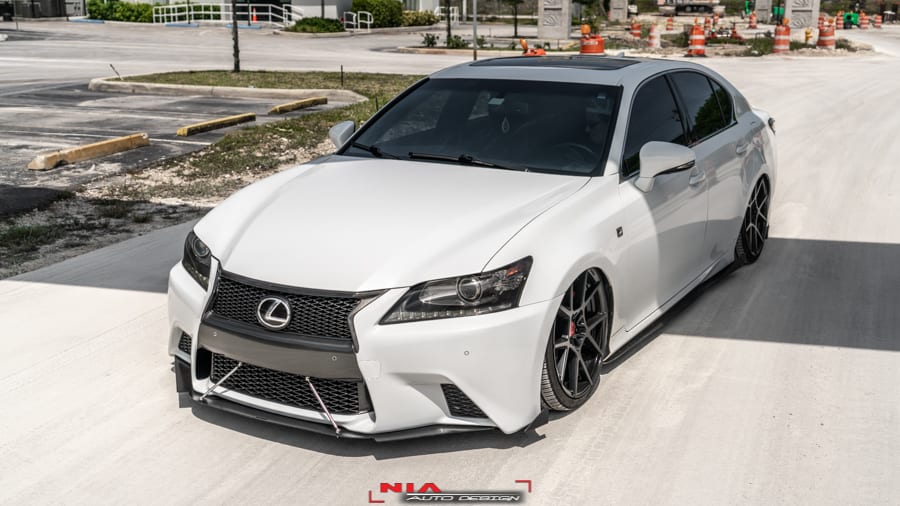 Lexus GS F-Sport NIA Sleek Front Splitter Lip 2013-2015 in ABS - Image 9
