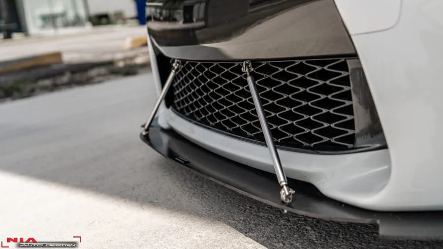 Lexus GS F-Sport NIA Sleek Splitter Fullkit 5pc 2012-2015 in ABS Gloss Black - Image 11