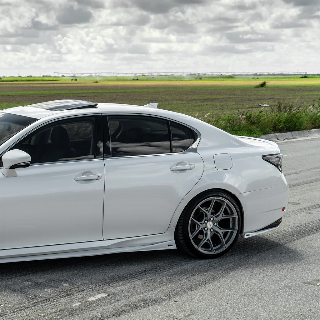 Lexus GS Base Model, F-Sport NIA Full lip Body Kit 5pcs (Front Splitter, Side Skirt Rockers, Rear apron spats) 2016-2020 in ABS - Image 21