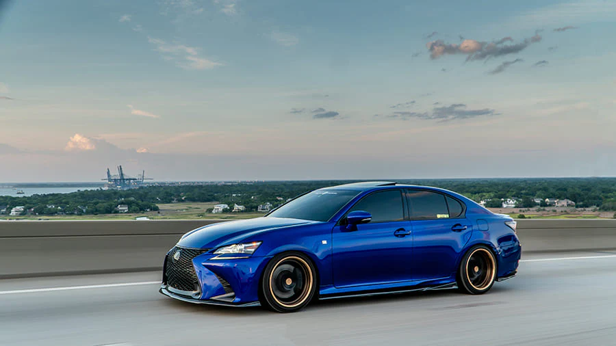 Lexus GS Base Model, F-Sport NIA Full lip Body Kit 5pcs (Front Splitter, Side Skirt Rockers, Rear apron spats) 2016-2020 in ABS - Image 9