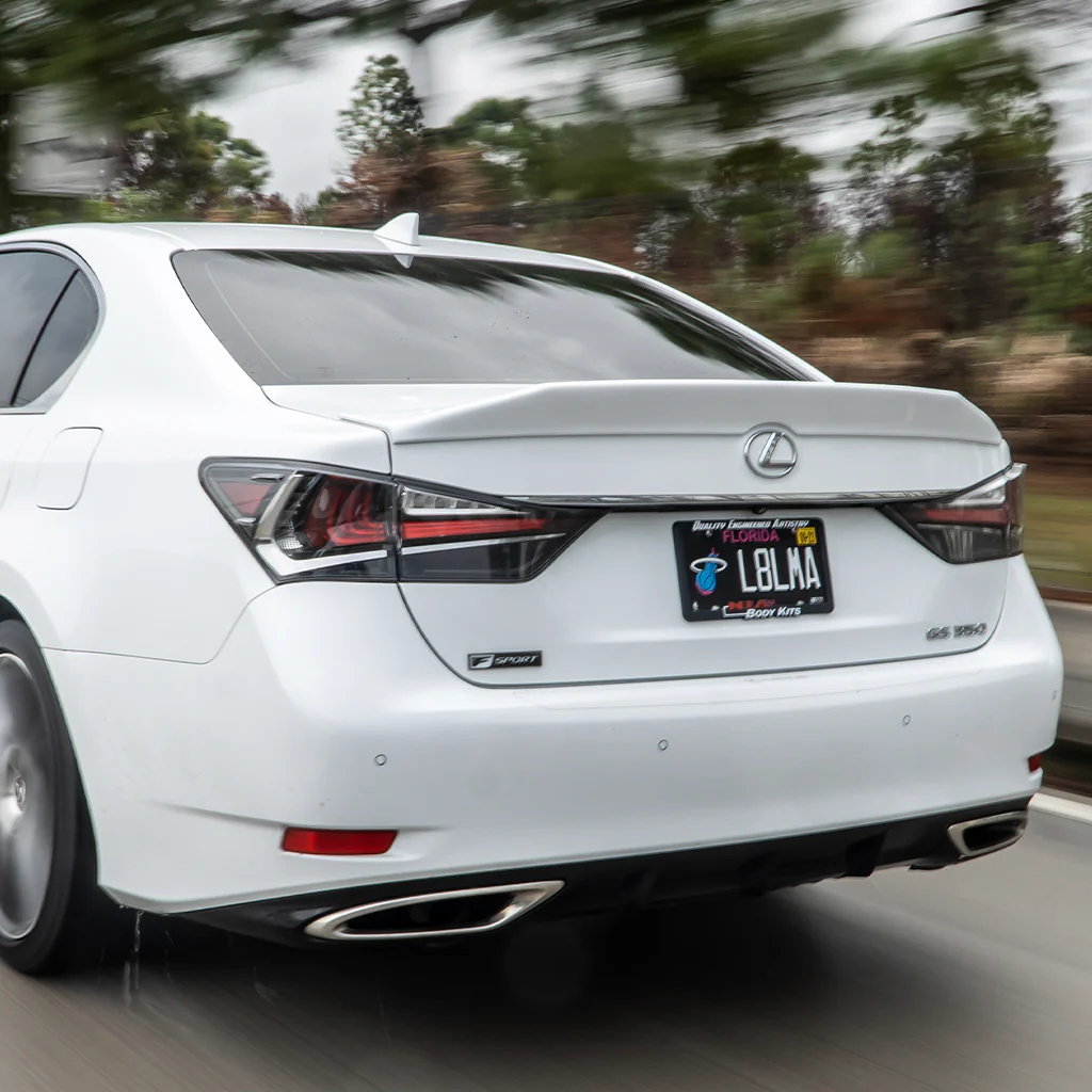 Lexus GS Base Model, F-Sport, GS-F NIA Rear Ducktail Wing Spoiler V1 2012-2020 in ABS - Image 3