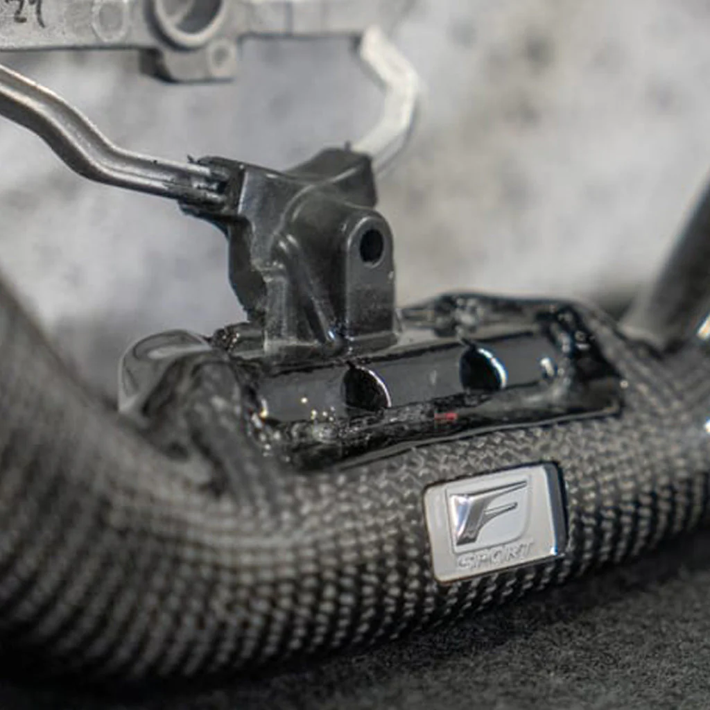 Lexus IS 2006-2013 F-Sport Carbon Fiber Steering Wheel - Image 5