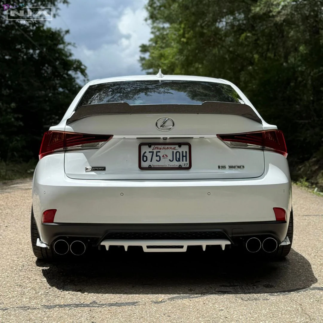 Lexus IS F-Sport NIA rear lip bumper extension Diffuser bodykit 2017-2020 in ABS - Image 3