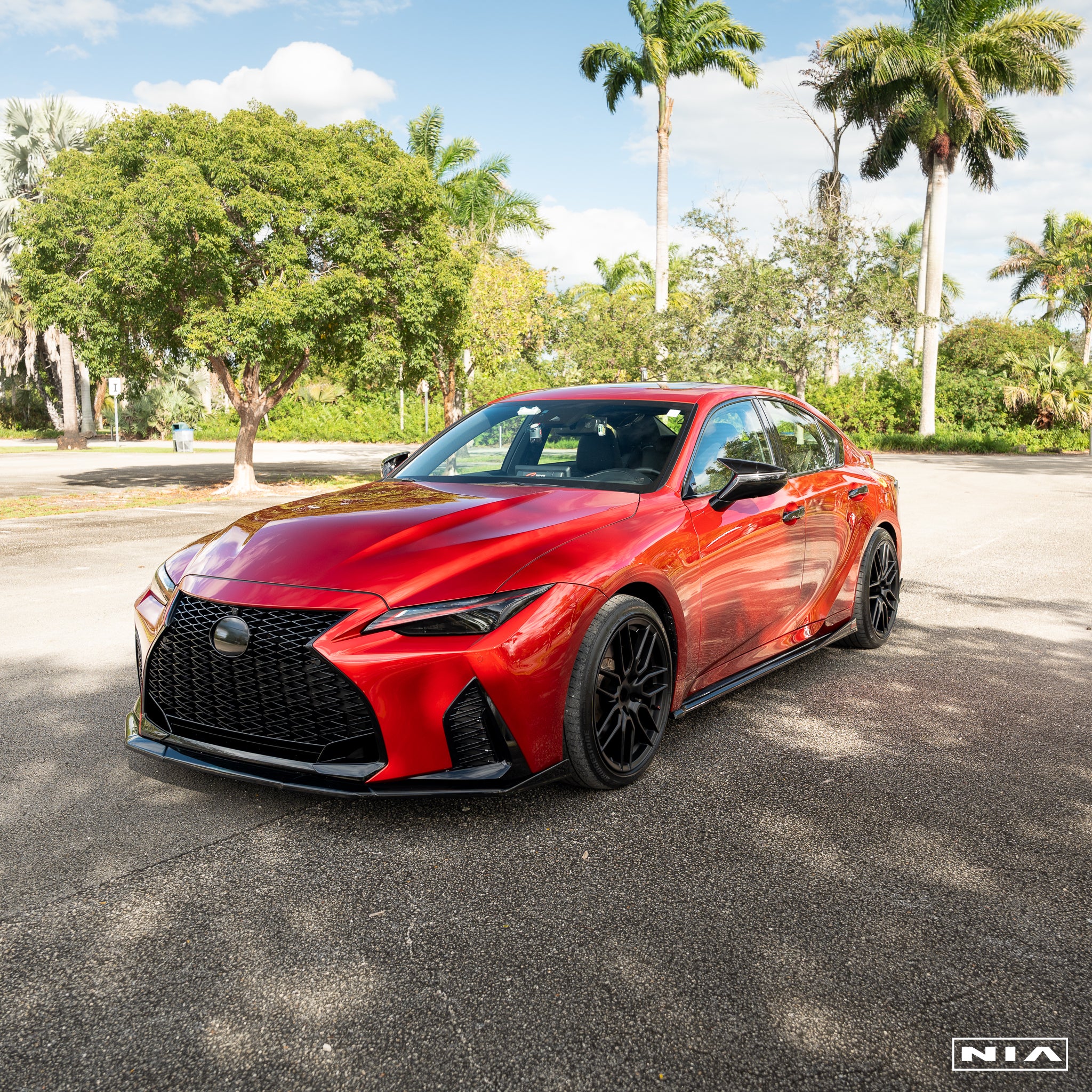 Lexus IS 500 NIA full splitter lip bodykit 5pcs (front lip, side skirts, rear apron spats) 2022-2025 in ABS or Carbon Fiber - Image 3