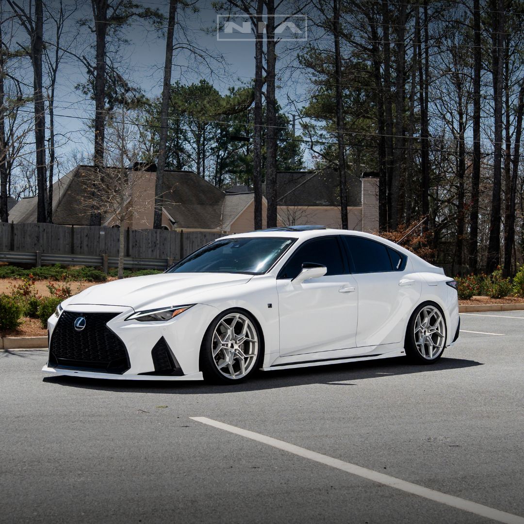 Lexus IS 500 NIA full splitter lip bodykit 5pcs (front lip, side skirts, rear apron spats) 2022-2025 in ABS or Carbon Fiber - Image 5