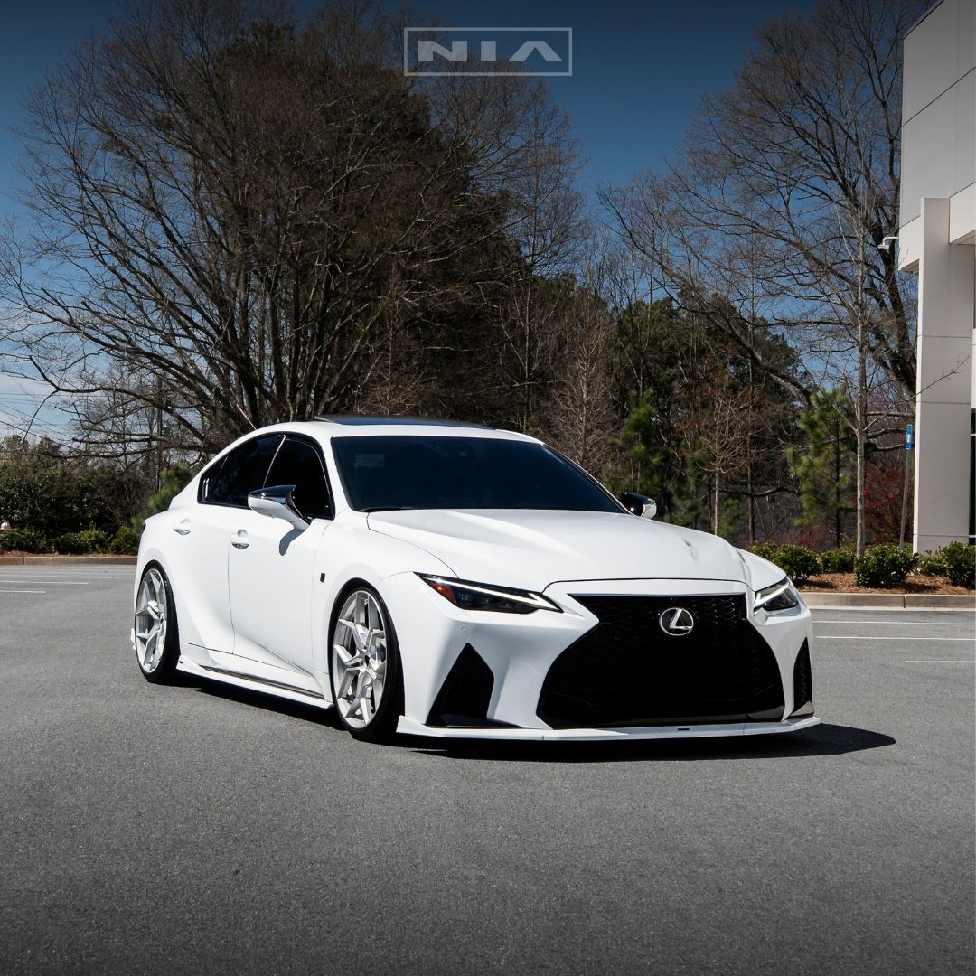 Lexus IS 500 NIA full splitter lip bodykit 5pcs (front lip, side skirts, rear apron spats) 2022-2025 in ABS or Carbon Fiber - Image 4