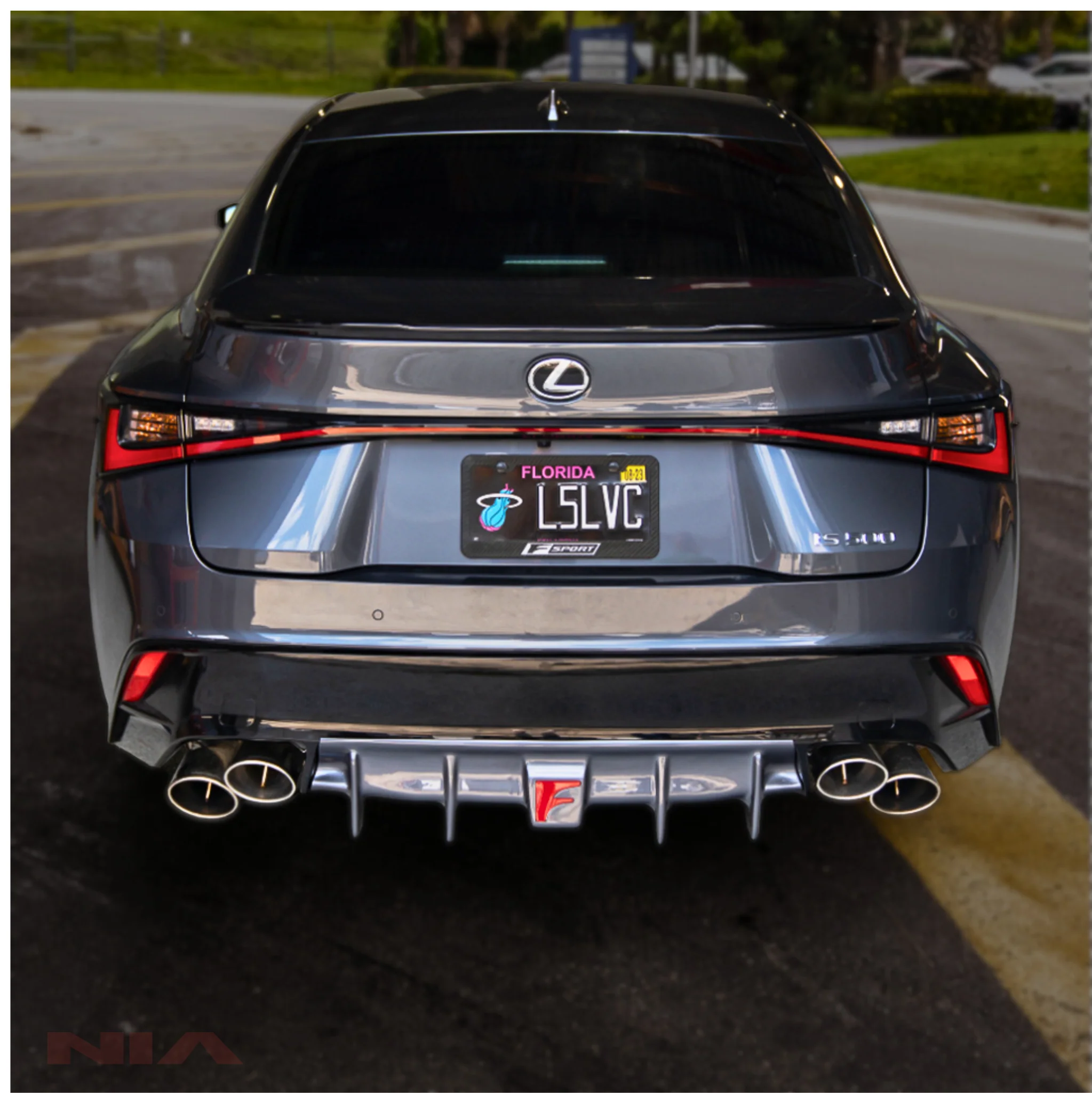 Lexus IS 500 NIA rear lip bumper extension Diffuser bodykit 2022-2025 in ABS or Carbon Fiber - Image 20