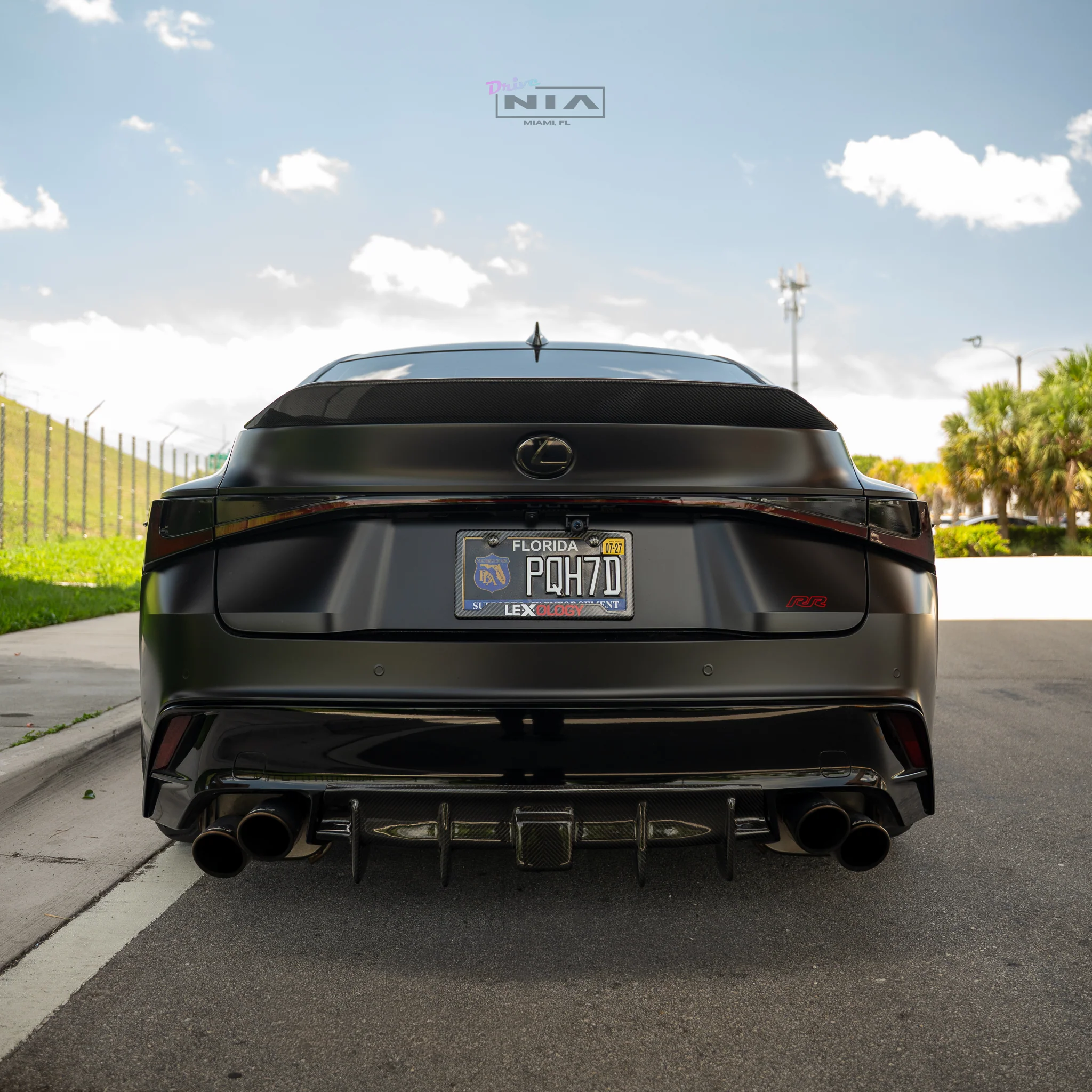 Lexus IS 500 NIA rear lip bumper extension Diffuser bodykit 2022-2025 in ABS or Carbon Fiber - Image 5