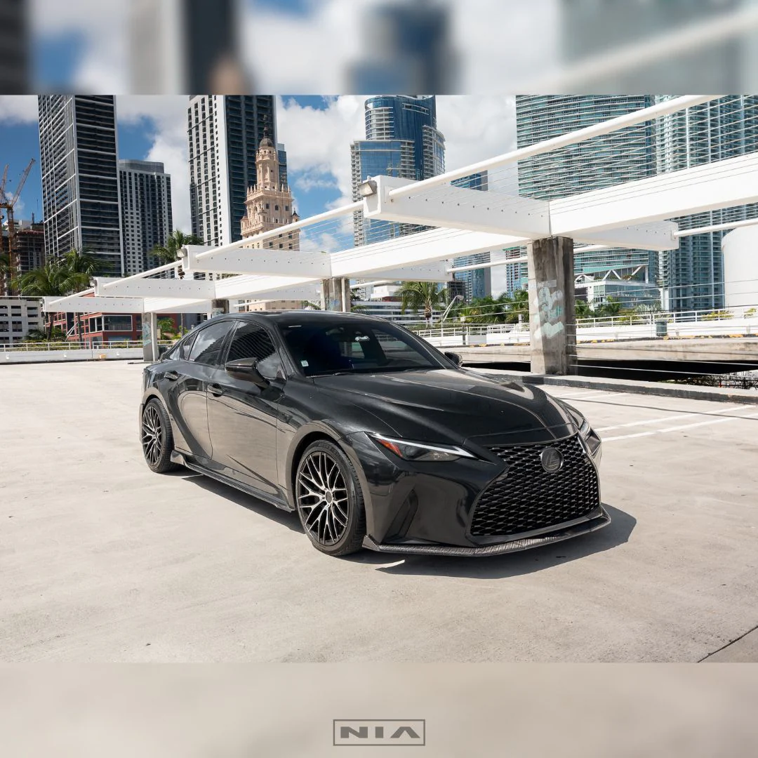 Lexus IS Base Model NIA Front Splitter Lip body kit 2021-2025 in ABS or Carbon Fiber - Image 4