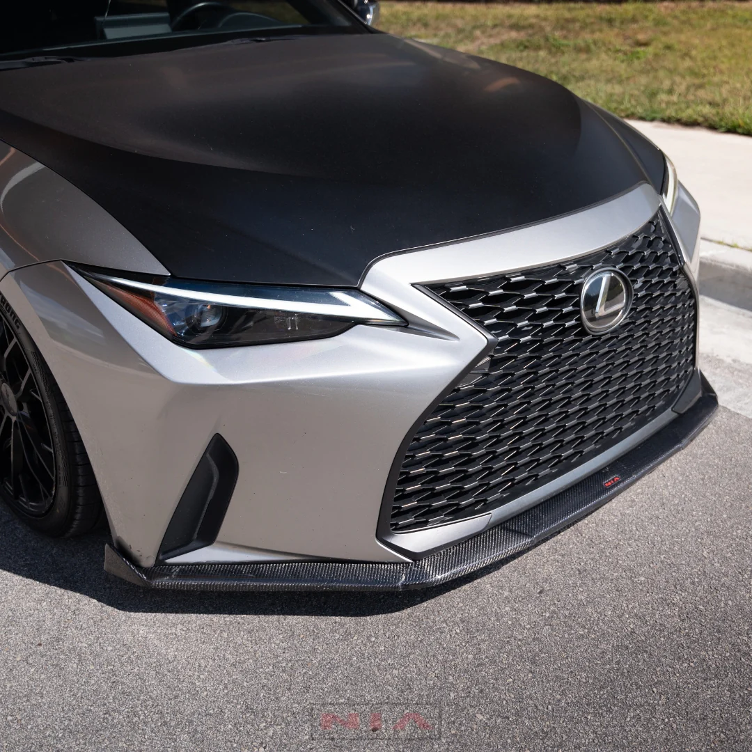 Lexus IS Base Model NIA Front Splitter Lip body kit 2021-2025 in ABS or Carbon Fiber - Image 5
