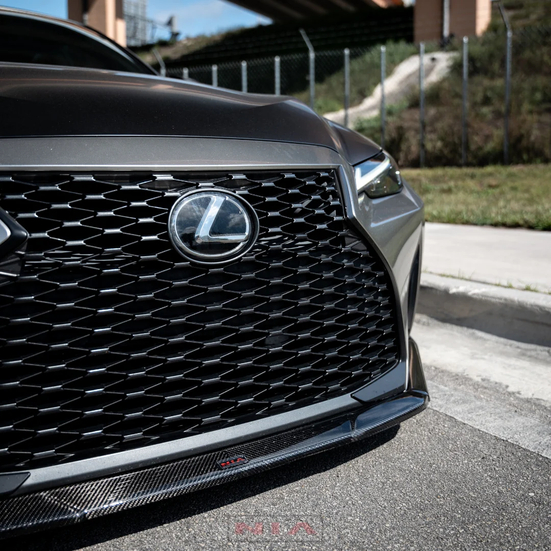 Lexus IS Base Model NIA Front Splitter Lip body kit 2021-2025 in ABS or Carbon Fiber - Image 9