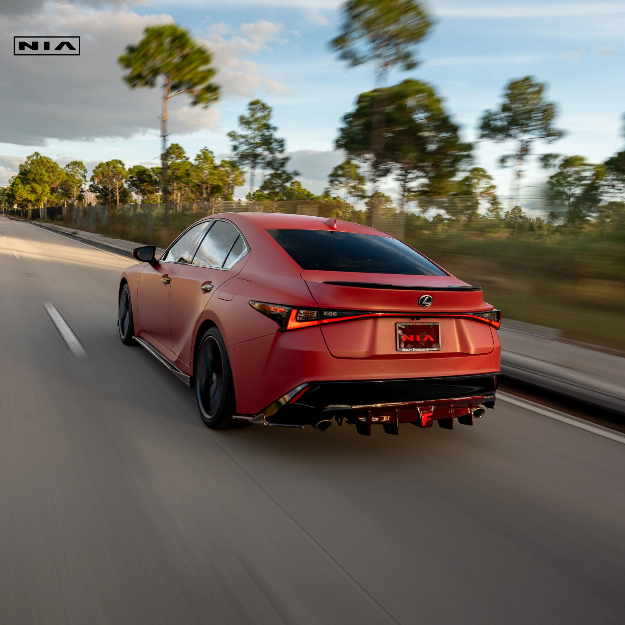 Lexus IS Base Model, F-Sport NIA rear lip bumper extension Diffuser bodykit 2021-2026 in ABS or Carbon Fiber - Image 12