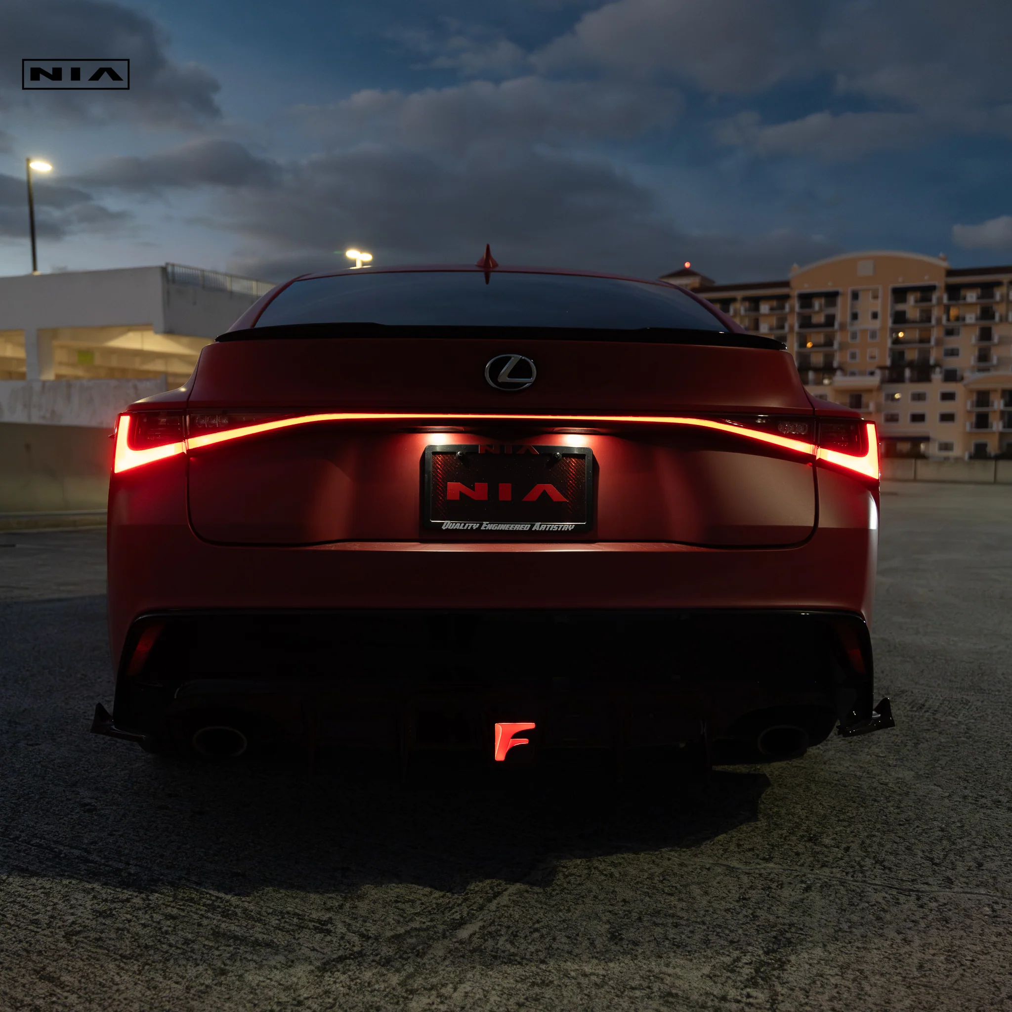 Lexus IS Base Model, F-Sport NIA rear lip bumper extension Diffuser bodykit 2021-2026 in ABS or Carbon Fiber - Image 13
