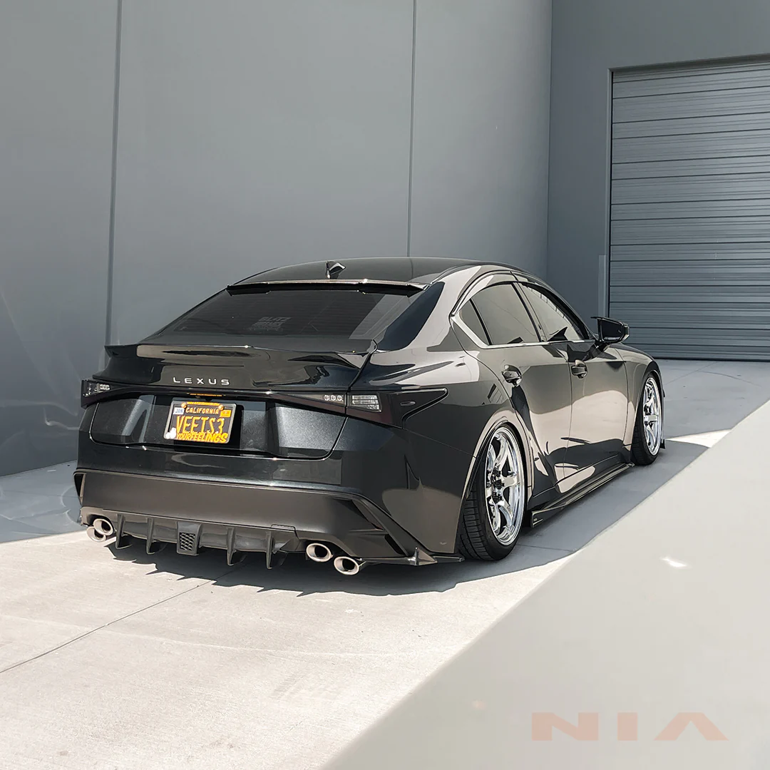 Lexus IS Base Model, F-Sport NIA rear lip bumper extension Diffuser bodykit 2021-2026 in ABS or Carbon Fiber - Image 27