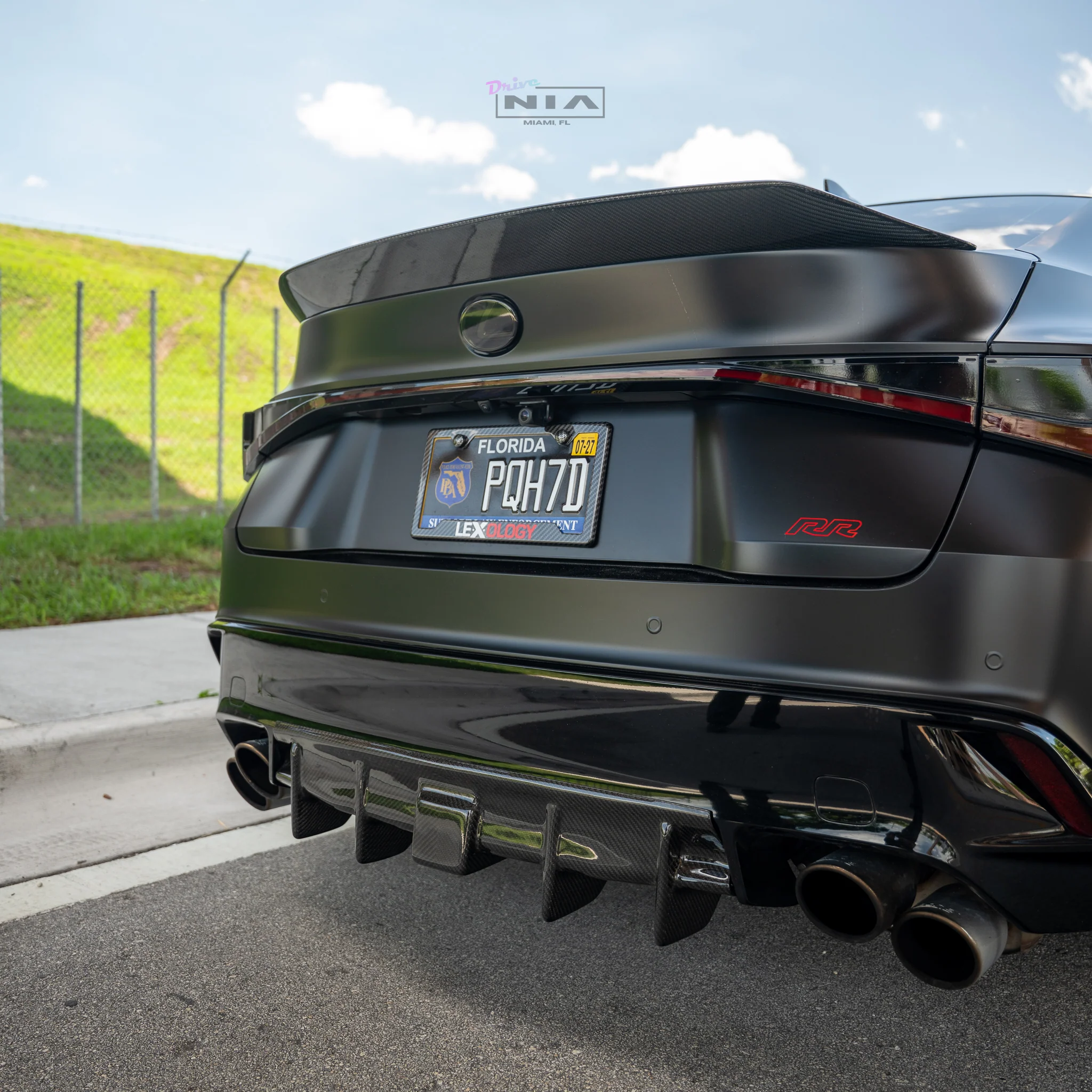 Lexus IS Base Model, F-Sport NIA rear lip bumper extension Diffuser bodykit 2021-2026 in ABS or Carbon Fiber - Image 6