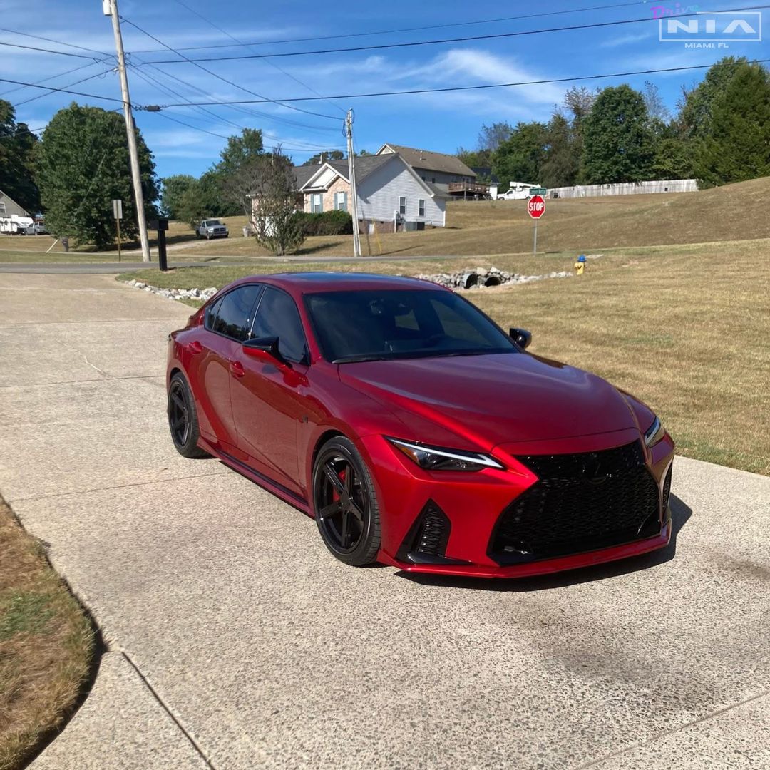 Lexus IS F-Sport NIA front splitter lip bodykit 2021-2025 in ABS or Carbon Fiber - Image 11