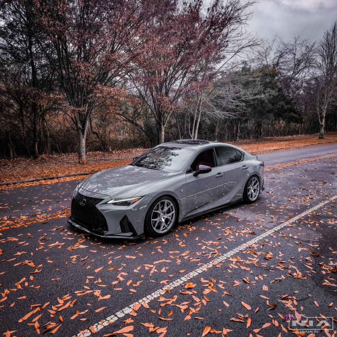 Lexus IS F-Sport NIA full splitter lip bodykit 5pcs (front lip, side skirts, rear apron spats) 2021-2025 in ABS or Carbon Fiber - Image 4
