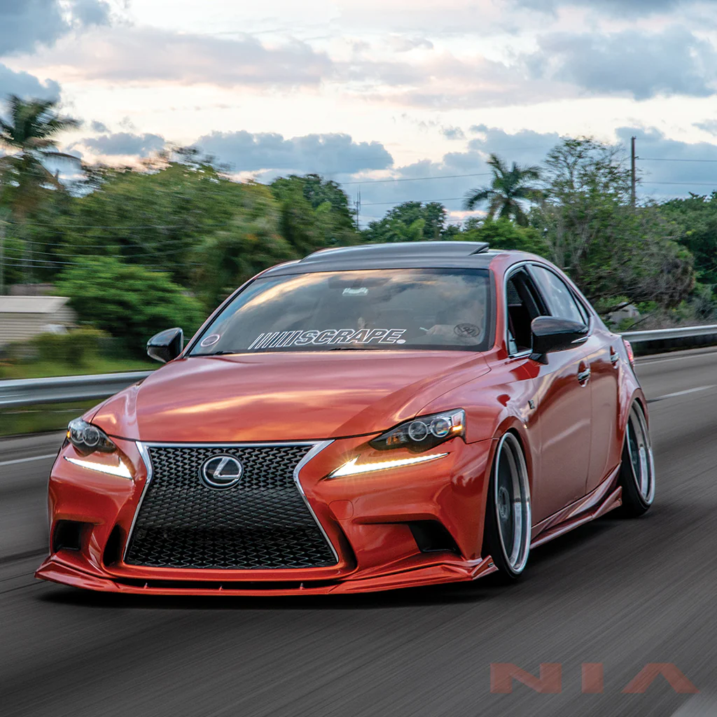 Lexus IS F-Sport NIA  front splitter lip bodykit 2014-2016 in ABS - Image 4