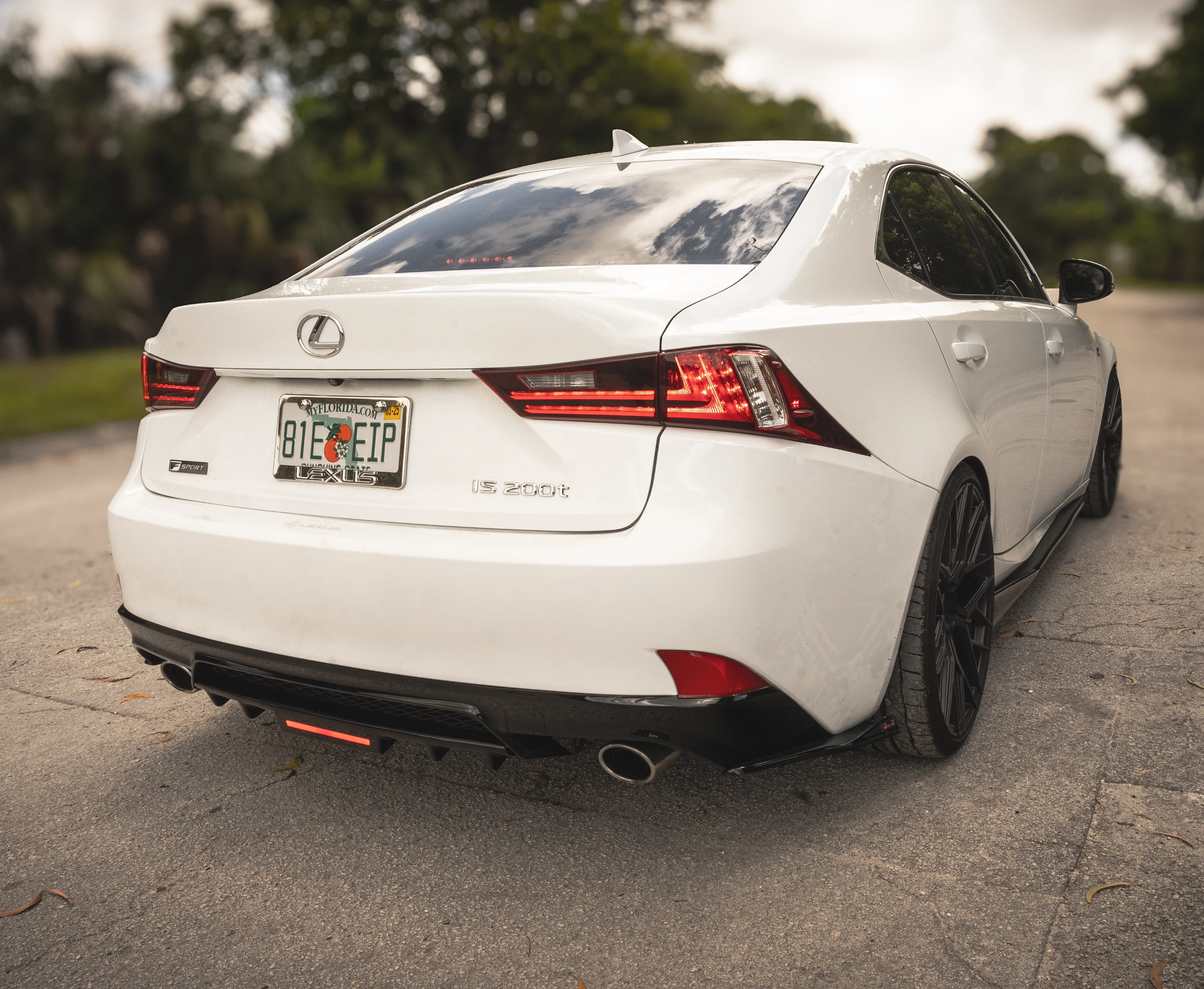 Lexus IS F-Sport NIA full splitter lip bodykit 5pcs (front lip, side skirts, rear apron spats)  2014-2016 in ABS - Image 6