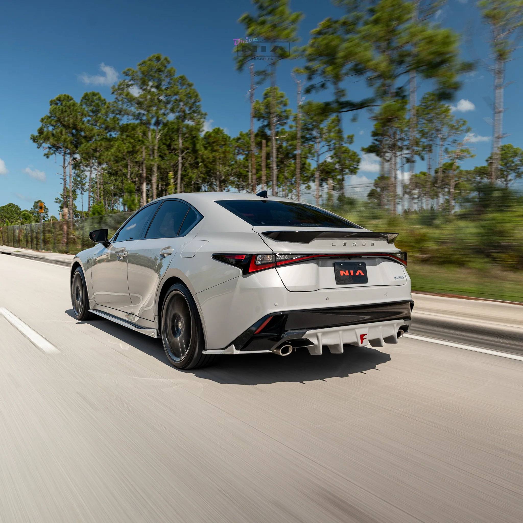 Lexus IS F-Sport NIA Full lip Body Kit 6pcs (Front Splitter, Side Skirt Rockers, Rear apron spats, Diffuser Bumper Extension) 2026+ in ABS or Carbon Fiber (PRE-ORDER) - Image 3