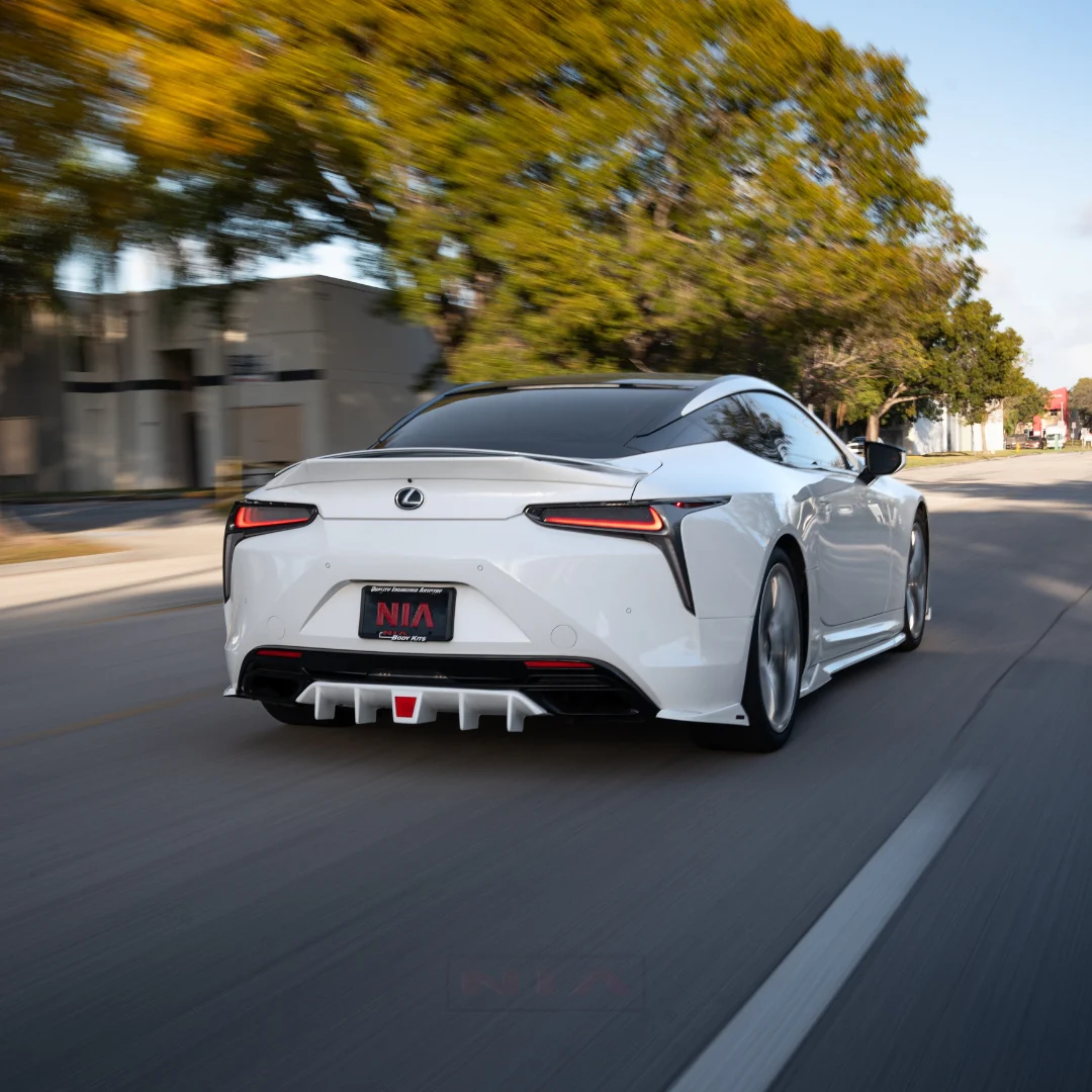 Lexus LC 500 NIA Full lip Body Kit 6pcs (Front Splitter, Side Skirt Rockers, Rear Apron Spats, Diffuser Bumper Extension) 2018-2026 in ABS - Image 15