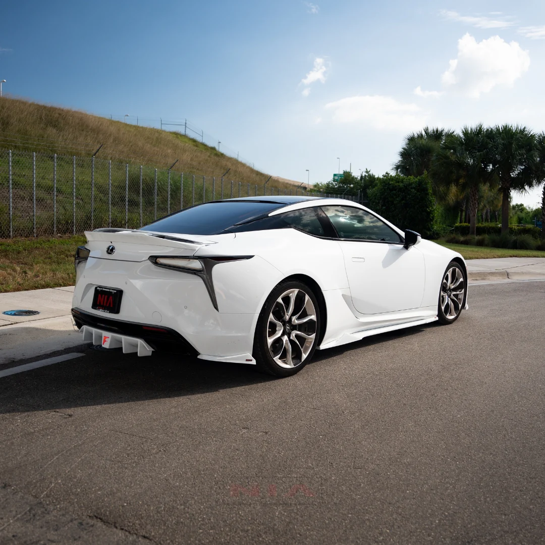 Lexus LC 500 NIA Full lip Body Kit 6pcs (Front Splitter, Side Skirt Rockers, Rear Apron Spats, Diffuser Bumper Extension) 2018-2026 in ABS - Image 16