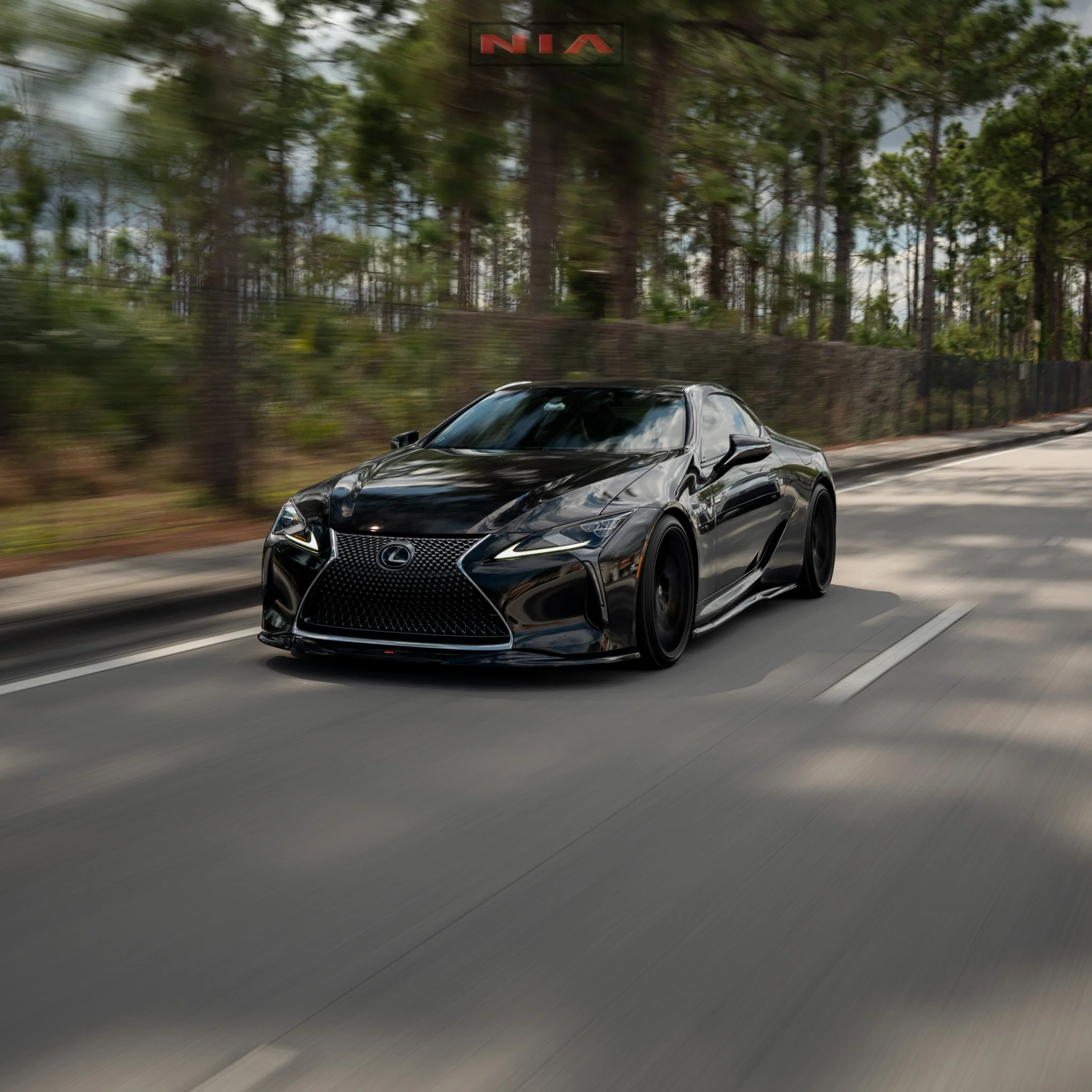 Lexus LC 500 NIA Full lip Body Kit 6pcs (Front Splitter, Side Skirt Rockers, Rear Apron Spats, Diffuser Bumper Extension) 2018-2026 in ABS - Image 21
