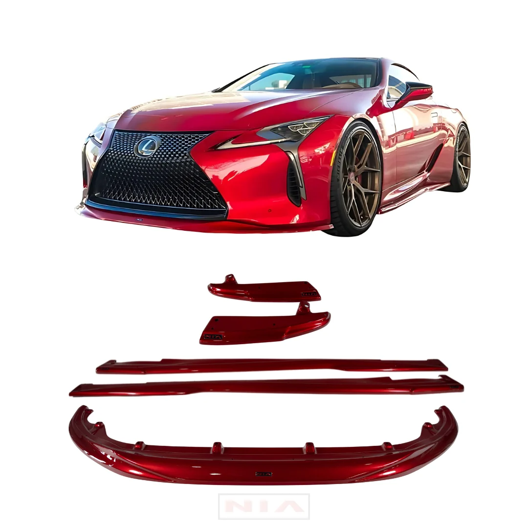 Lexus LC 500 NIA Full lip Body Kit 6pcs (Front Splitter, Side Skirt Rockers, Rear Apron Spats, Diffuser Bumper Extension) 2018-2026 in ABS - Image 26