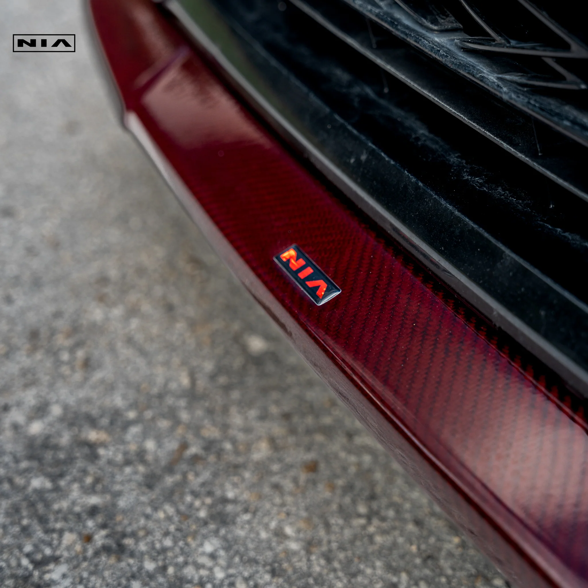 Lexus IS F-Sport NIA front splitter lip bodykit 2021-2025 in ABS or Carbon Fiber - Image 3