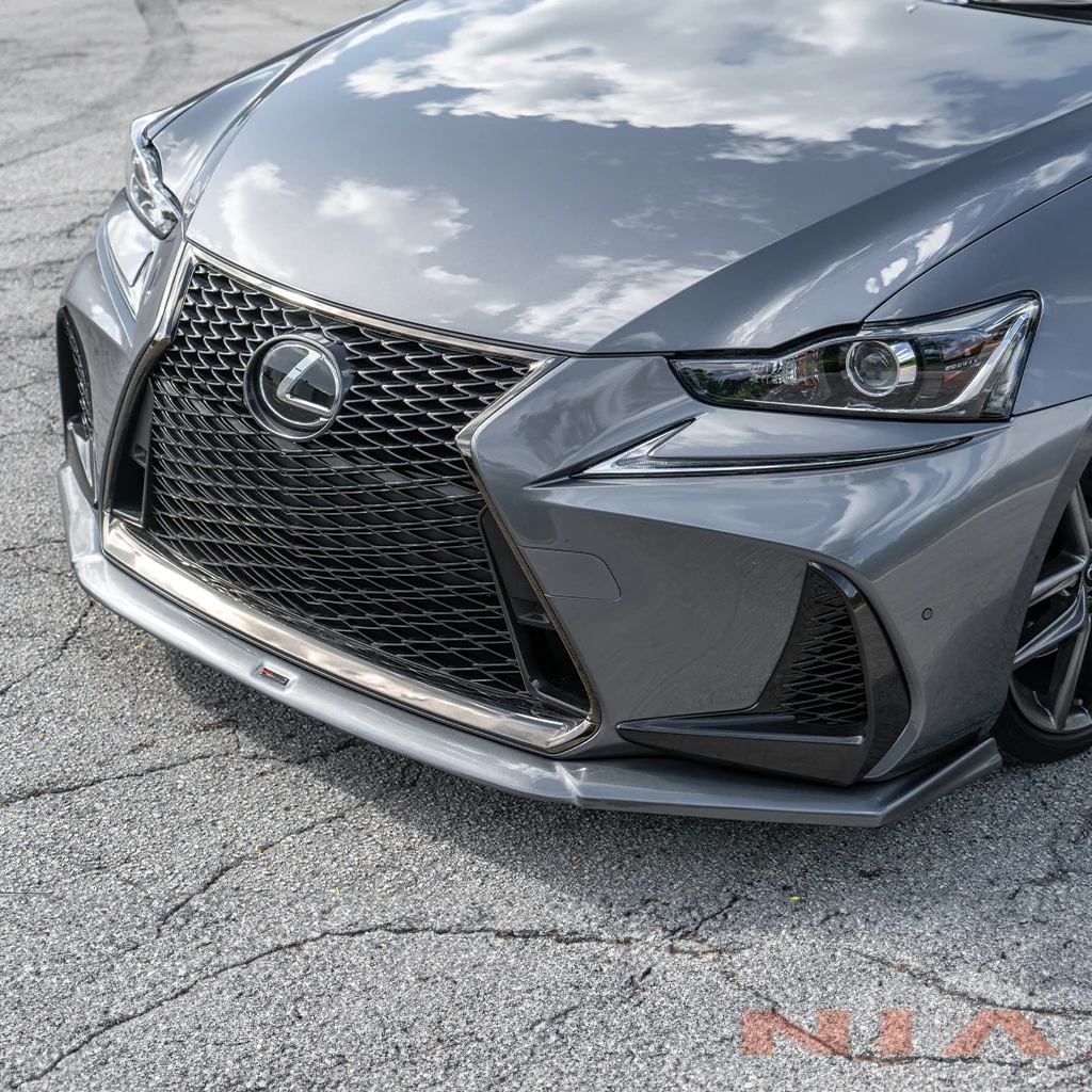 Lexus IS Base Model, F-Sport NIA Front Splitter Lip body kit 2017-2020 in ABS - Image 10