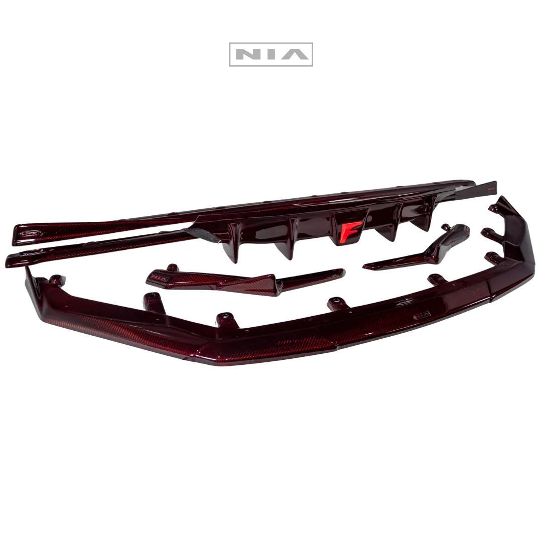 Lexus IS F-Sport NIA Full lip Body Kit 6pcs (Front Splitter, Side Skirt Rockers, Rear apron spats, Diffuser Bumper Extension) 2021-2025 in ABS or Carbon Fiber - Image 5