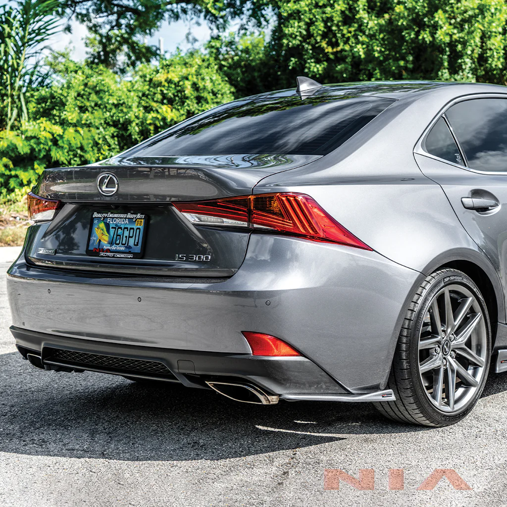 Lexus IS Base Model, F-Sport NIA Rear Lip Spats bodykit  2017-2020 in ABS - Image 9