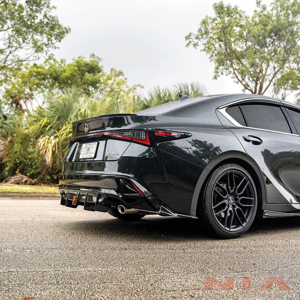 Lexus IS Base Model, F-Sport NIA Rear Lip Spats bodykit 2021-2026 in ABS or Carbon Fiber - Image 21
