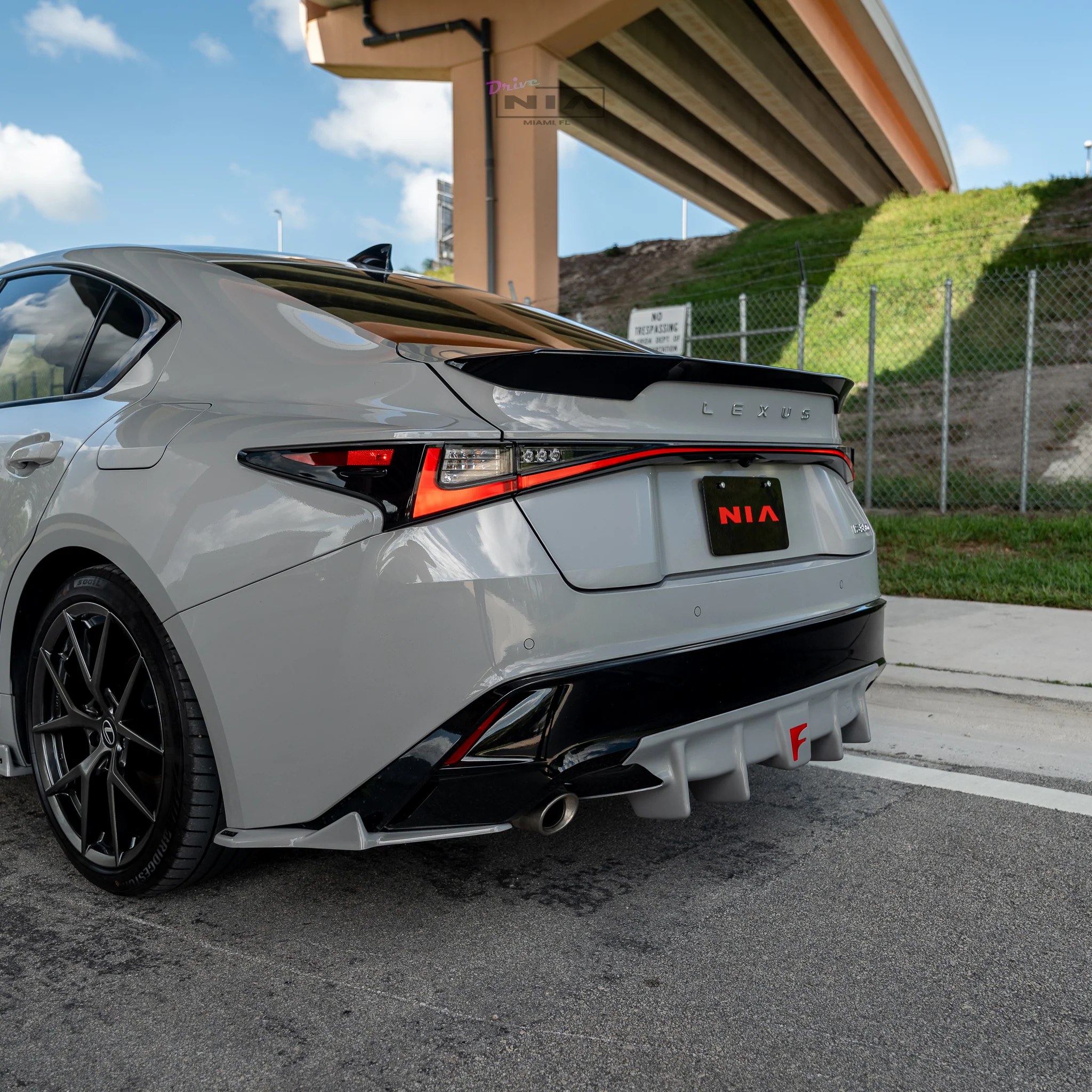 Lexus IS Base Model, F-Sport NIA Rear Lip Spats bodykit 2021-2026 in ABS or Carbon Fiber - Image 3