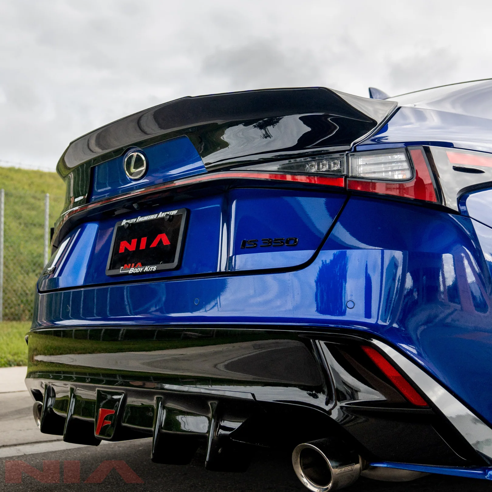 Lexus IS Base Model, F-sport, IS500 NIA Rear Duck Bill Trunk Spoiler V2 2021-2025 in ABS - Image 2