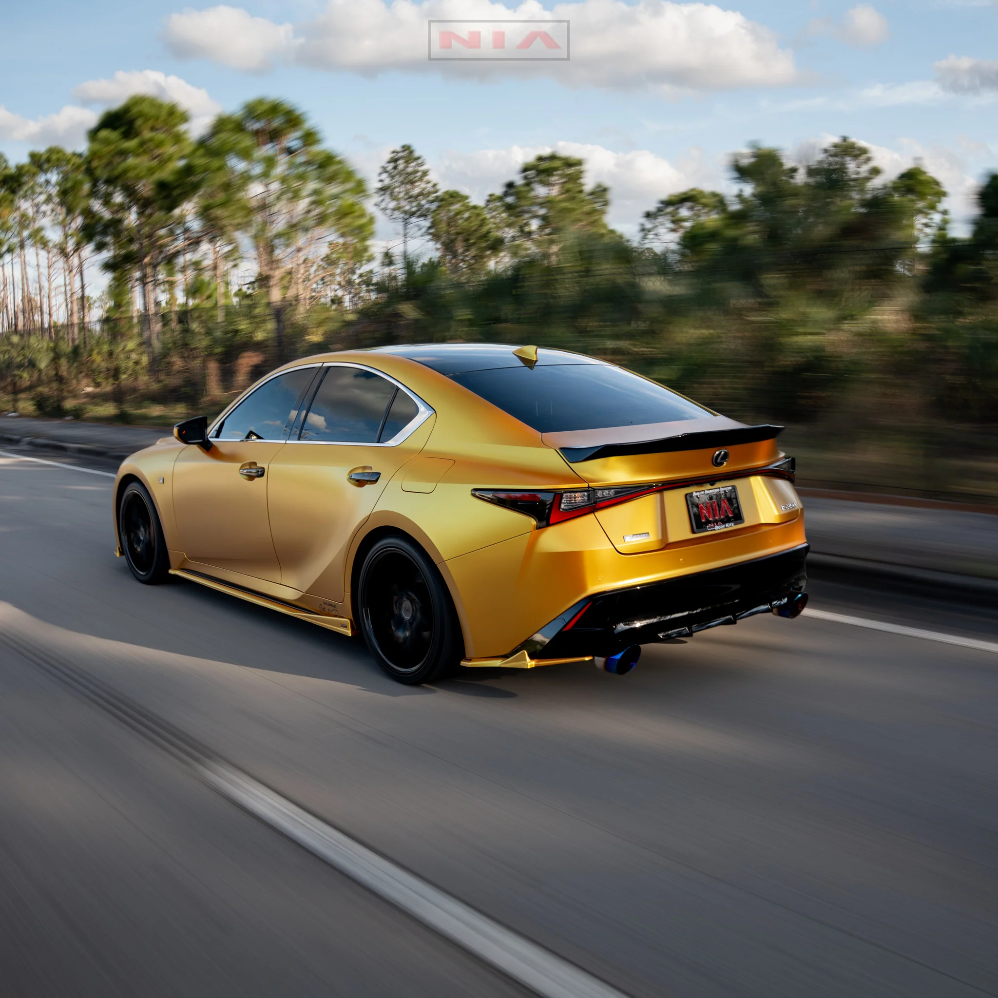 Lexus IS Base Model, F-Sport NIA Rear ducktail Wing Spoiler V1 2021-2025 in ABS - Image 3