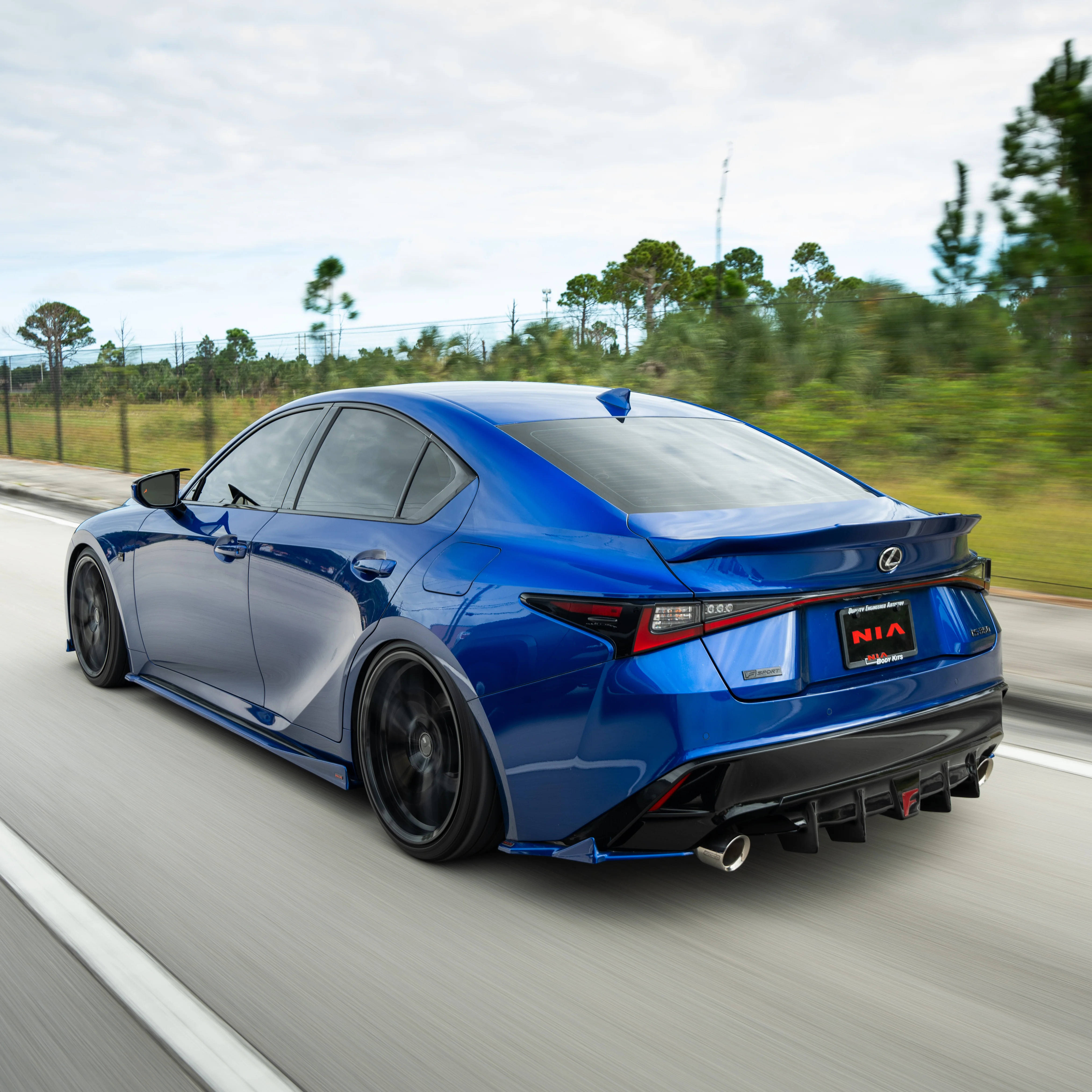 Lexus IS Base Model, F-Sport NIA rear lip bumper extension Diffuser bodykit 2021-2026 in ABS or Carbon Fiber - Image 19