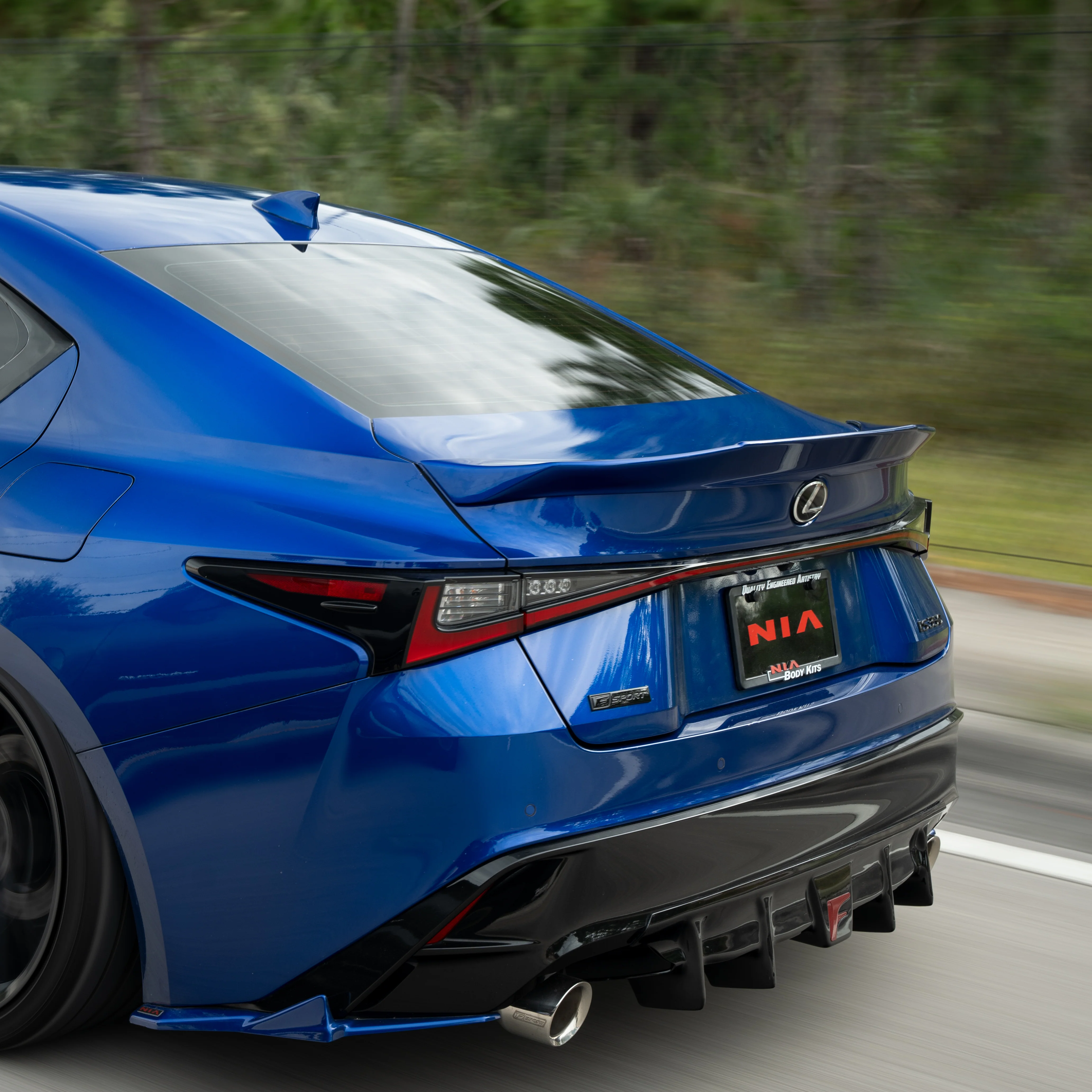 Lexus IS Base Model, F-Sport NIA Rear ducktail Wing Spoiler V1 2021-2025 in ABS - Image 6