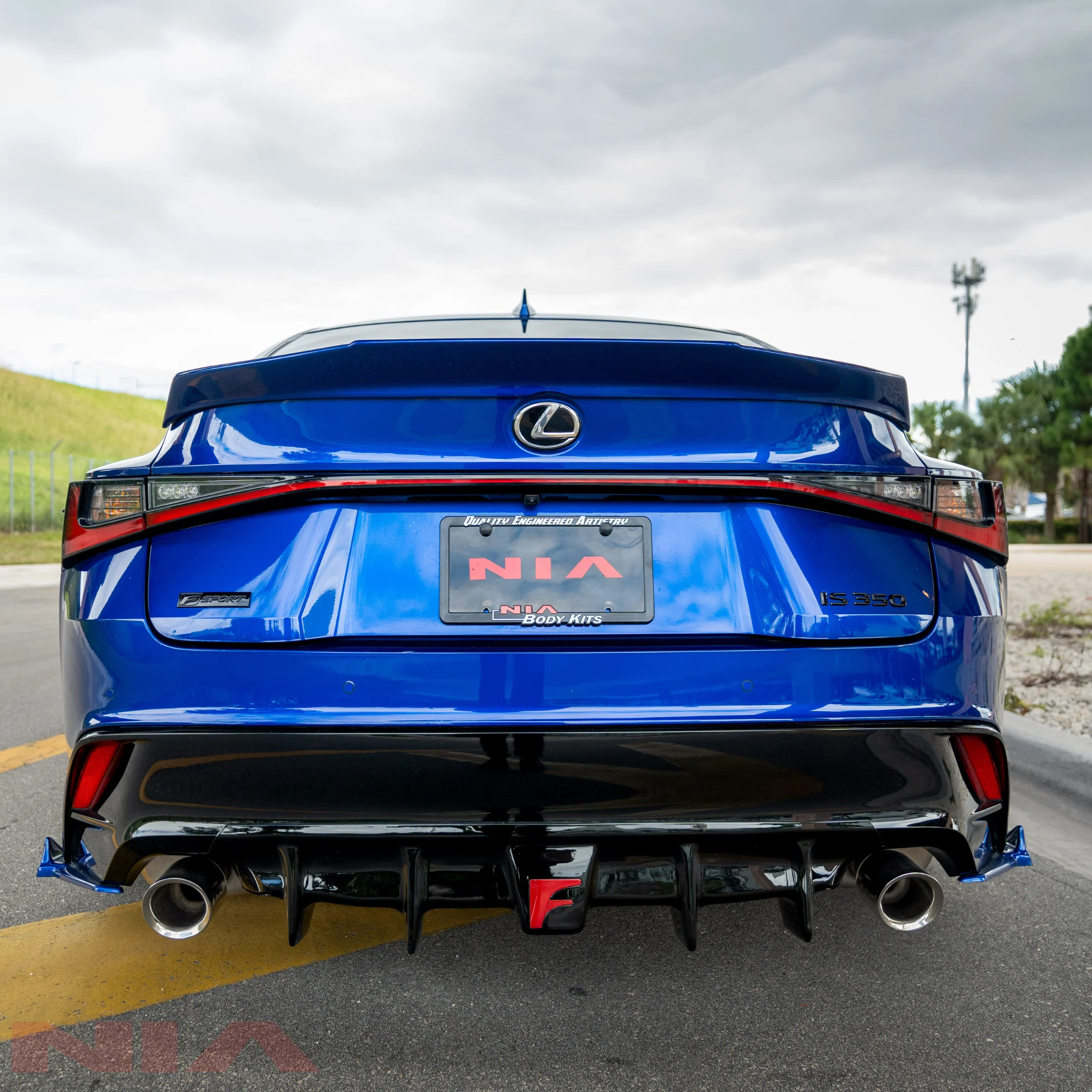 Lexus IS Base Model, F-Sport NIA Rear ducktail Wing Spoiler V1 2021-2025 in ABS - Image 7