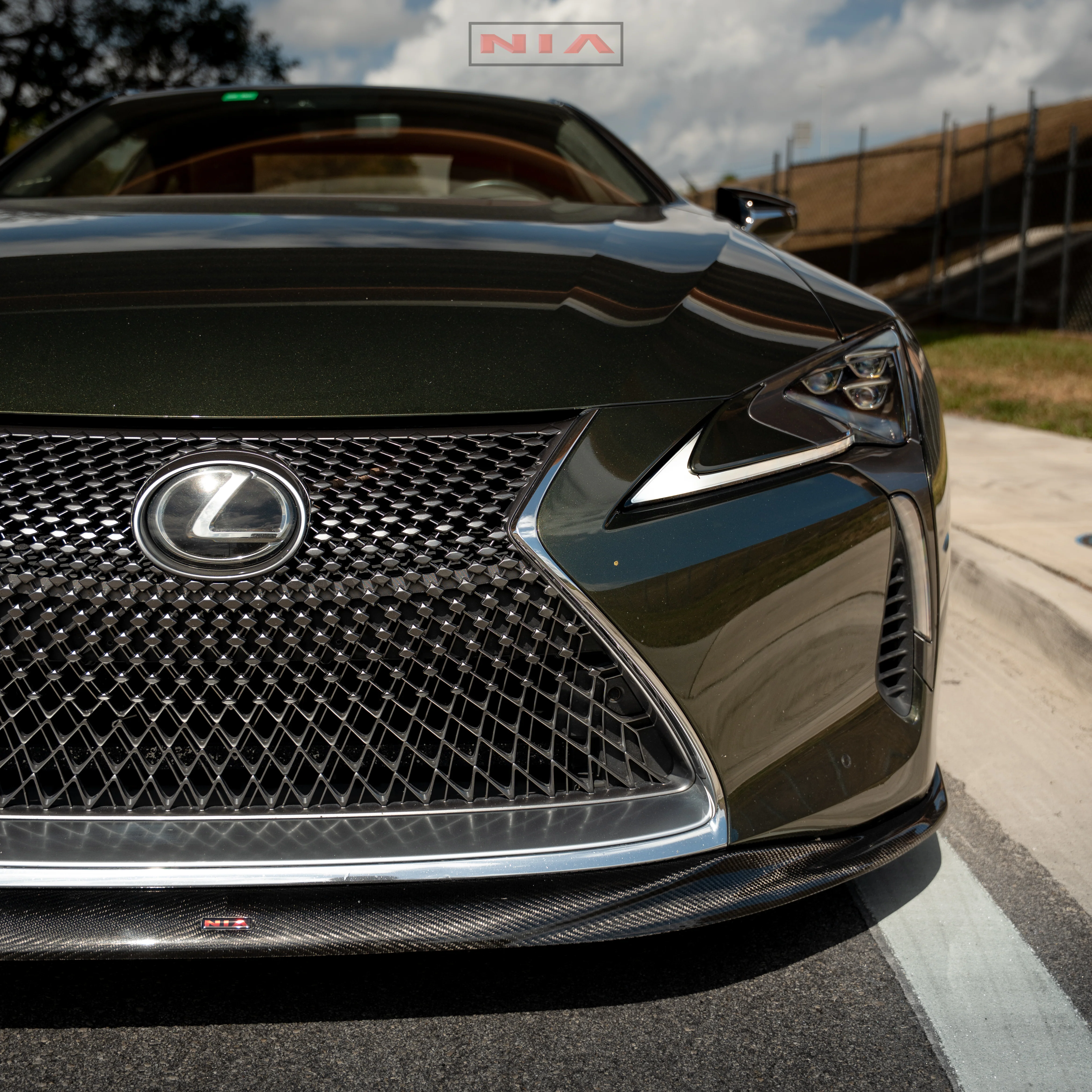 Lexus LC 500 NIA Front Splitter 2018-2026 in ABS or Carbon Fiber - Image 13