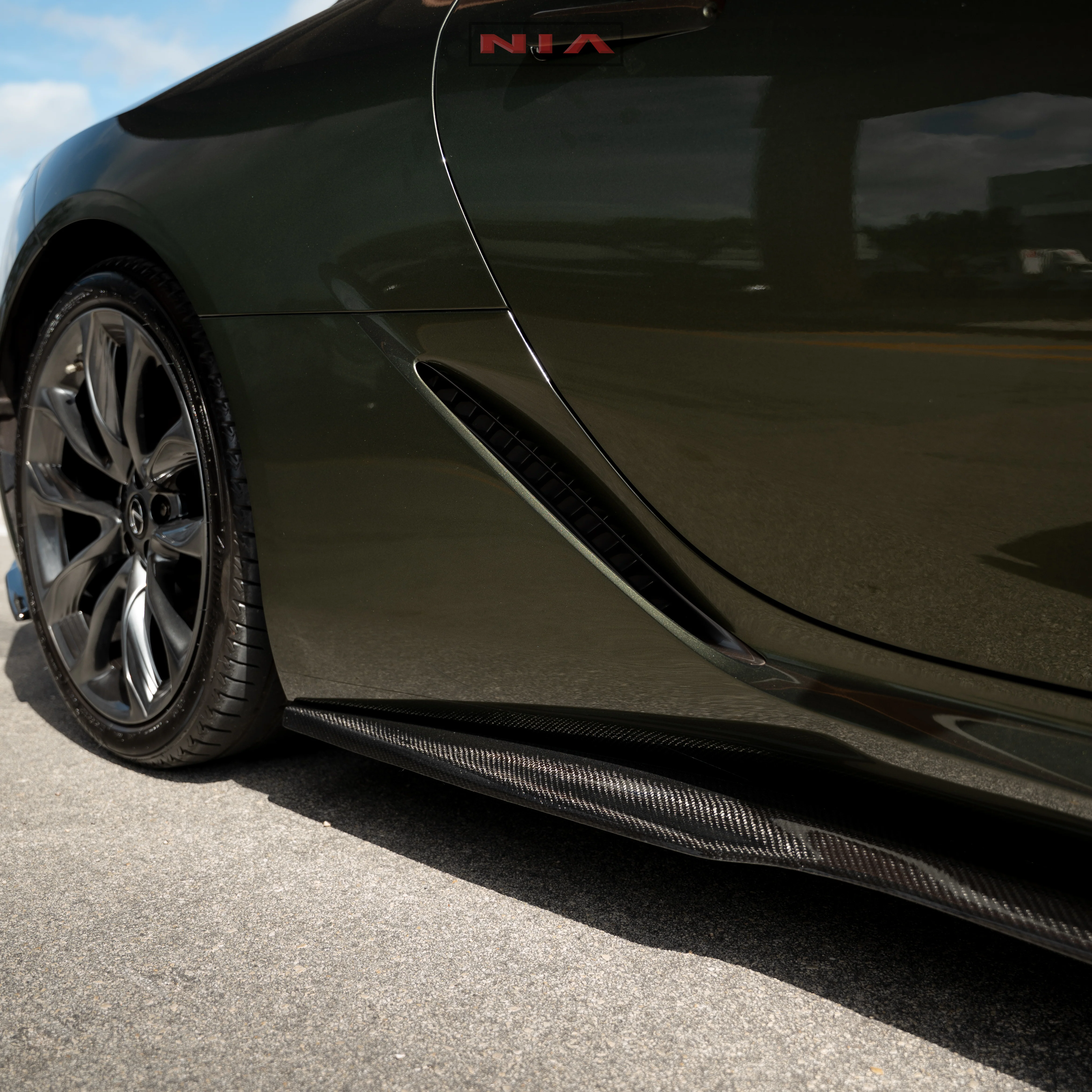 Lexus LC 500 NIA Side Skirt 2018-2026 in ABS or Carbon Fiber - Image 15
