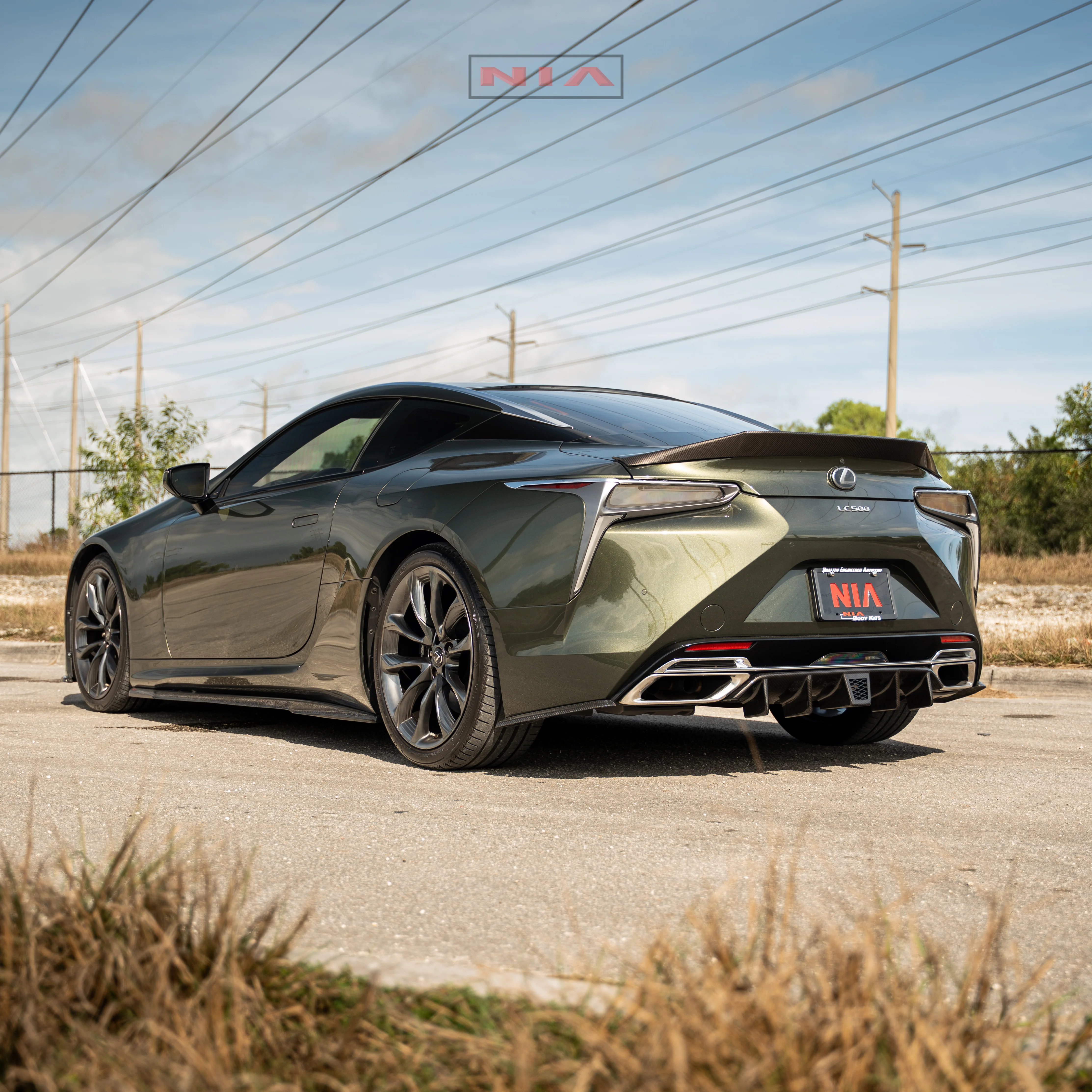 Lexus LC 500 NIA Side Skirt 2018-2026 in ABS or Carbon Fiber - Image 13
