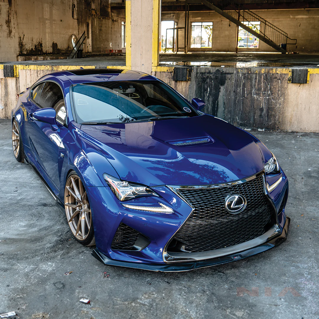 Lexus RC-F NIA Front Splitter Lip body kit  2015-2019 in ABS or Carbon Fiber - Image 10