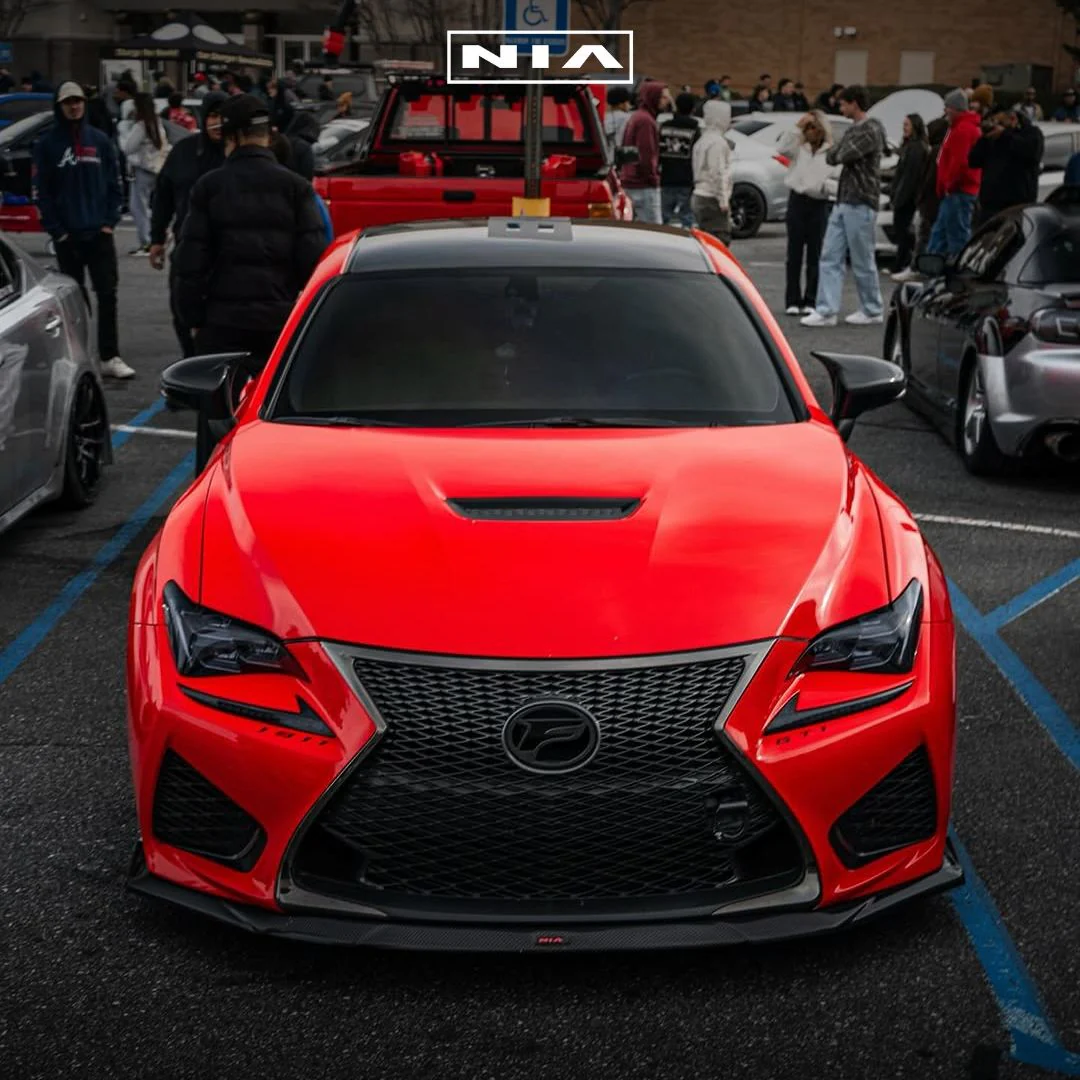 Lexus RC-F NIA Front Splitter Lip body kit  2015-2019 in ABS or Carbon Fiber - Image 3