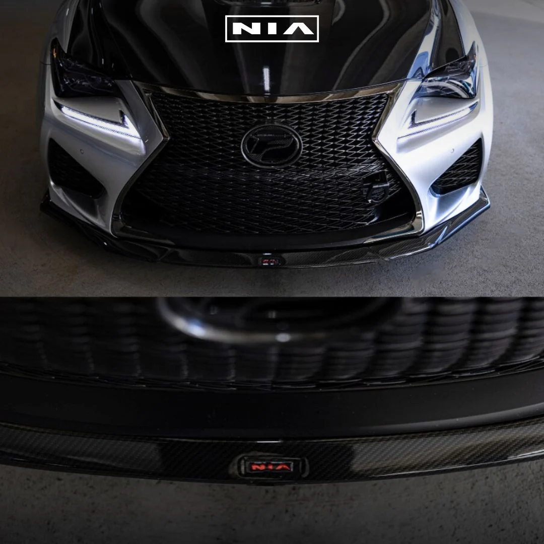 Lexus RC-F NIA Front Splitter Lip body kit  2015-2019 in ABS or Carbon Fiber - Image 4