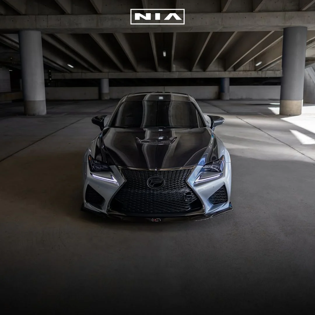Lexus RC-F NIA Front Splitter Lip body kit  2015-2019 in ABS or Carbon Fiber - Image 5
